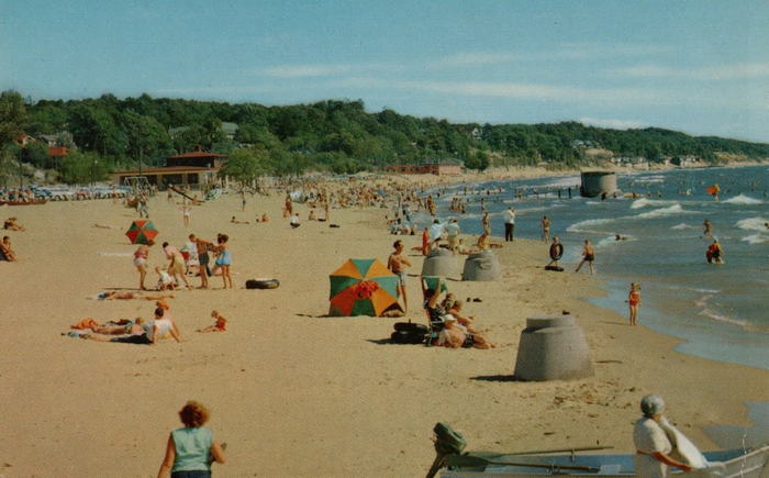 Grand Haven State Park - Old Postcard (newer photo)